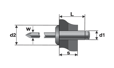 Pop-nituri tubulare cu cap bombat, aluminiu/oțel, BRALO