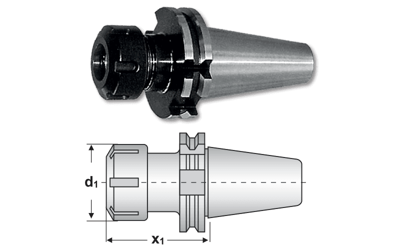 Portscule prindere conform DIN 69871 AD, pentru pensete ER