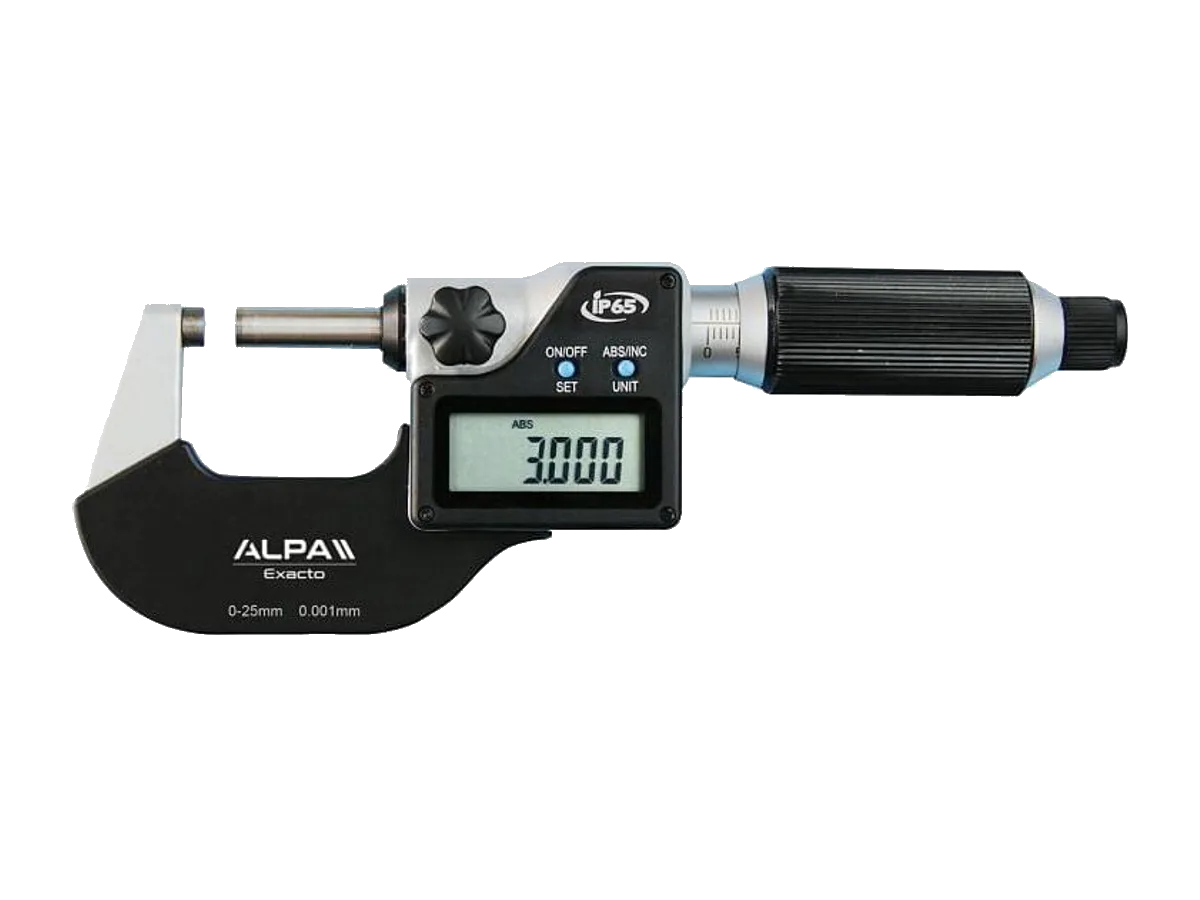 Micrometru digital IP65 EXACTO cu ajustări rapide – ALPA