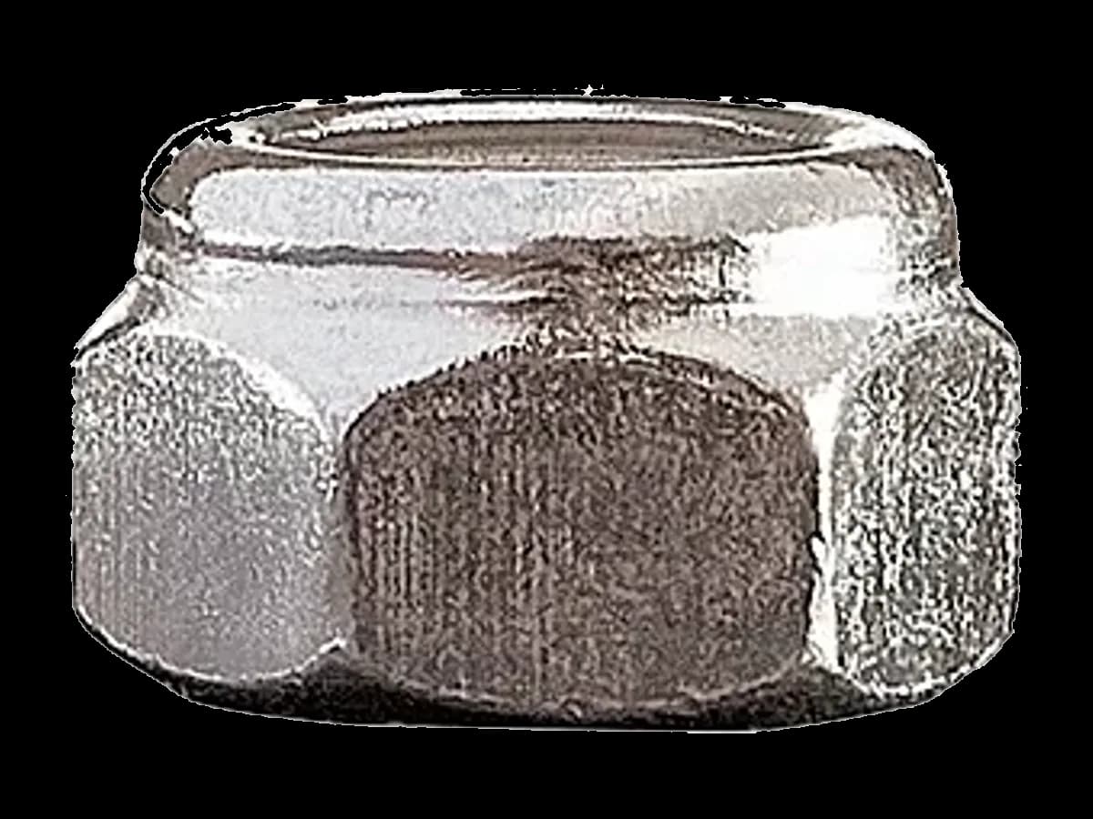 DJ51 - DIN 985 - Piuliță hexagonală autoblocantă cu inel din nylon, din oțel inox A2 (AISI 304), clasa de rezistență 70