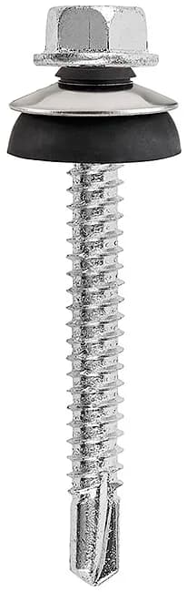 SDF04 - Șurub autoforant cu cap hexagonal, șaibă integrată și degajare sub cap (capacitate de găurire 6 mm), călit, zincat, certificat ETA-CE