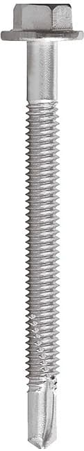 BIM02 - Șurub autoforant bimetal (A2 + oțel carbon), cap hexagonal cu șaibă integrată, „Steel Saver® 1000h - R”, ETA-CE