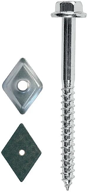 AG03 - Șurub pentru lemn cu cap hexagonal și flanșă, cu degajare sub cap, zincat