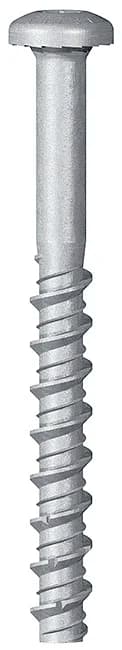 HXE45 - Șurub pentru beton brevetat, cu cap bombat zimțat, locaș Torx (6 lobi), acoperire specială „Steel Saver® 1000h - ZL”, certificat ETA-CE