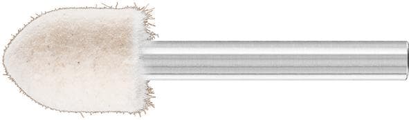 Corp din pâslă, formă con ascuțit, coadă Ø6mm, 15x20mm, PFERD