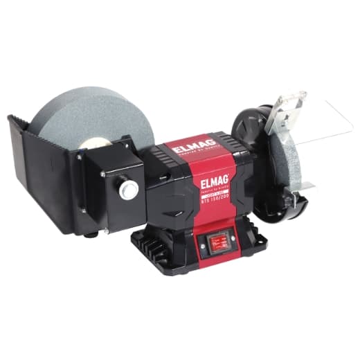 Polizor de banc NTS 150/200, piatră abrazivă 200/150 x 40/20 mm, 250 W, 230 V, 61035, ELMAG