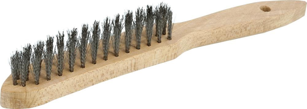 Perie de sârmă din inox, 2 rânduri sârmă ondulată 0,3 mm, 295/145 mm, OSBORN