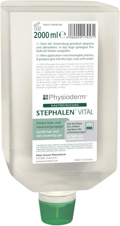 Soluție de curățare pentru piele Stephalen® Vital, flacon Vario 2 L, Physioderm