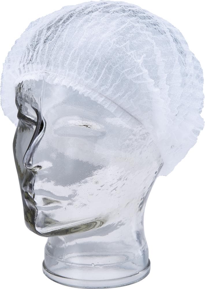 Bonetă de unică folosință CLIP, 52 cm, albă, ASATEX