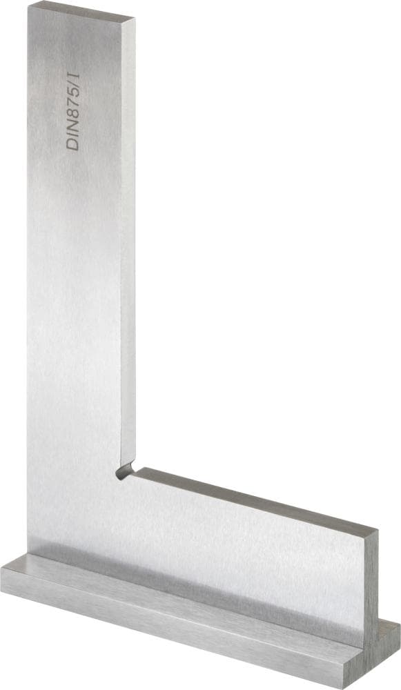 Echer de atelier cu talpă 75x50 mm, clasa precizie DIN 875/1, FORTIS