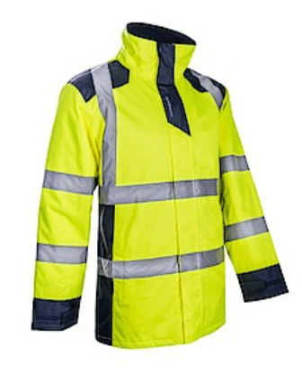 Hanorac de ploaie SANGAKU Neon HV bleumarin, mărimea 2XL