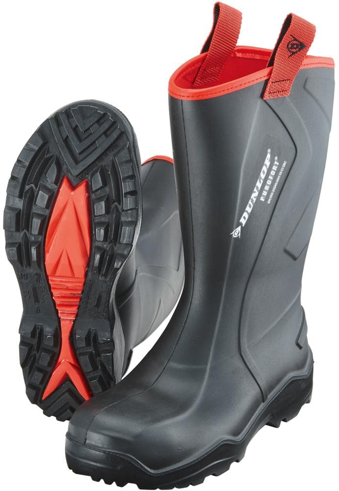 Cizme de protecție cu bombeu, Purofort® Plus Rugged, S5 CI SRC, negre, Dunlop