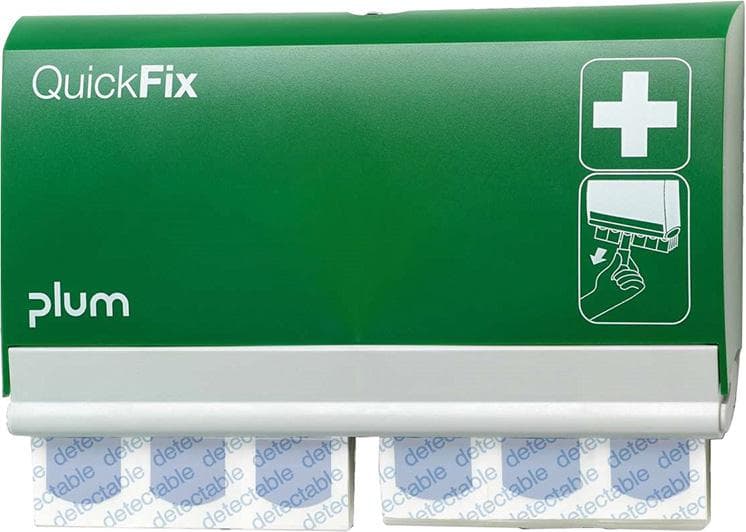 Dozator de plasturi QuickFix detectabili, pentru industria alimentară, 2 x 45 buc, PLUM