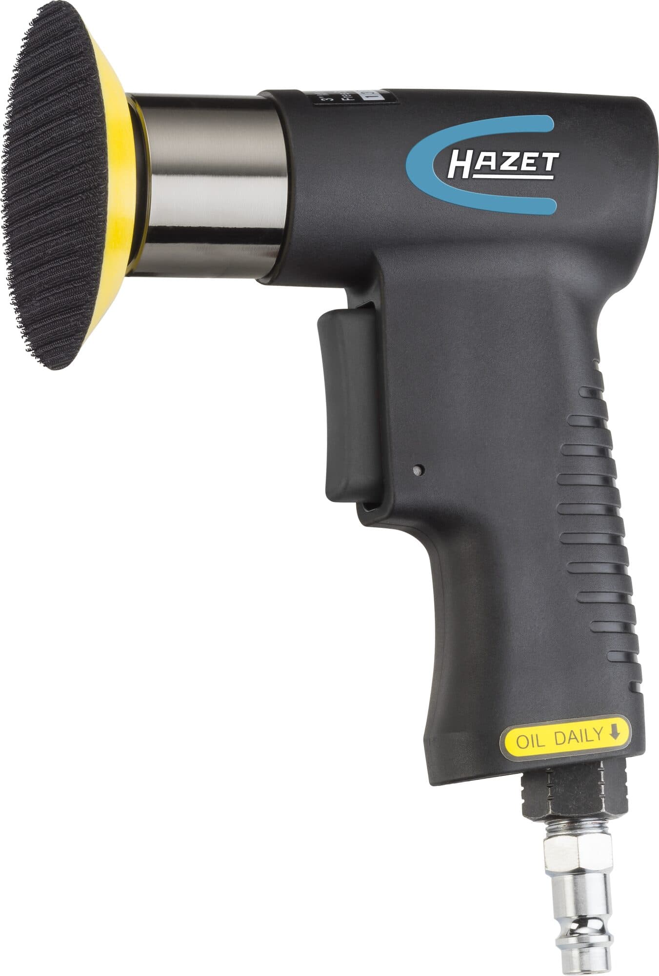 Set mini de polizare pneumatic, mașină de lustruit 3200 rotații/min, 6 piese, Hazet