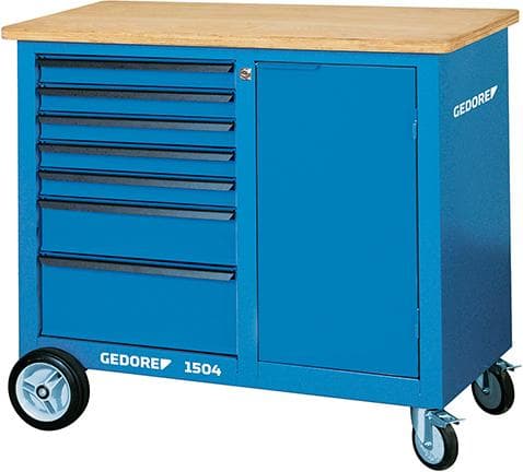 Banc de lucru mobil, 1100x550x985 mm, 7 sertare, GEDORE