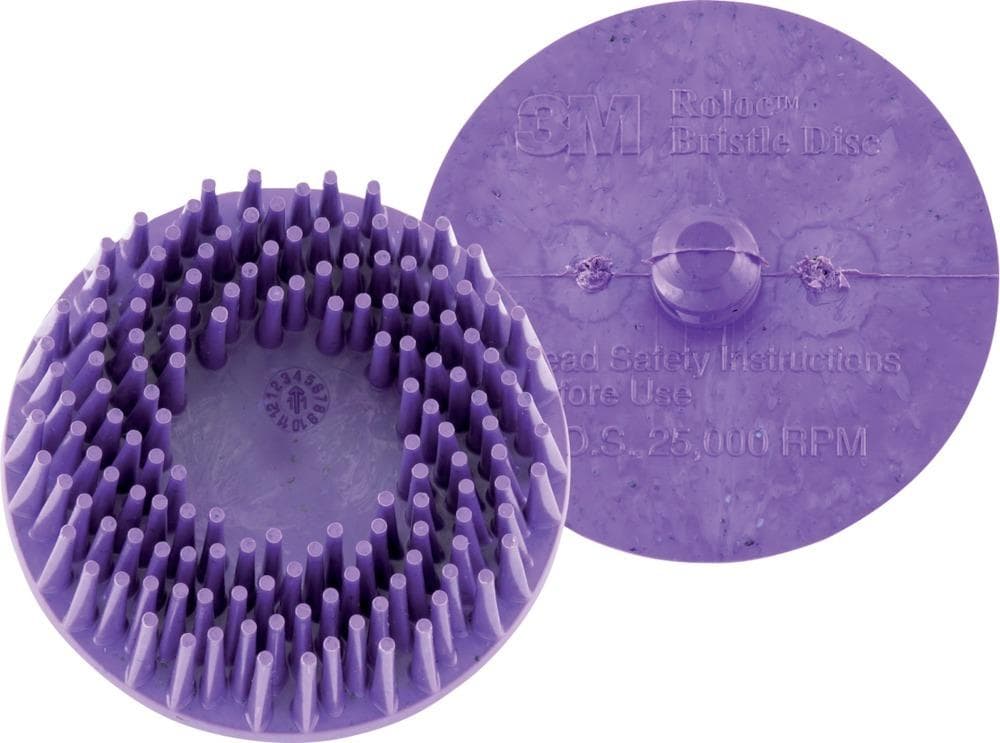 Disc de curățare cu peri ROLOC 76,2 mm, K50 verde, 3M