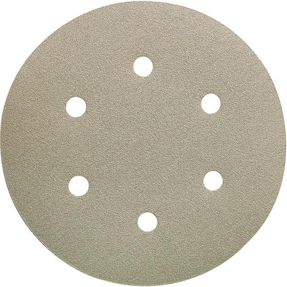 Disc abraziv cu scai, alb, 150 mm, granulație 40, 6 găuri, FORUM