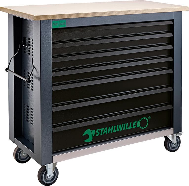 Banc de lucru mobil WB 625 cu 7 sertare, L500xB1150xH1045mm, antracit-negru, STAHLWILLE