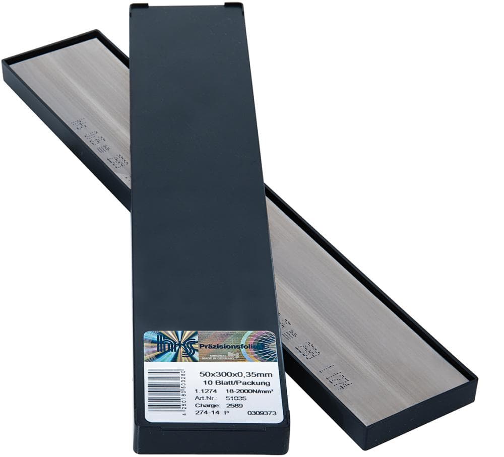 Fâșii de folie metalică 50x300x0.03mm, 10 bucăți, H+S