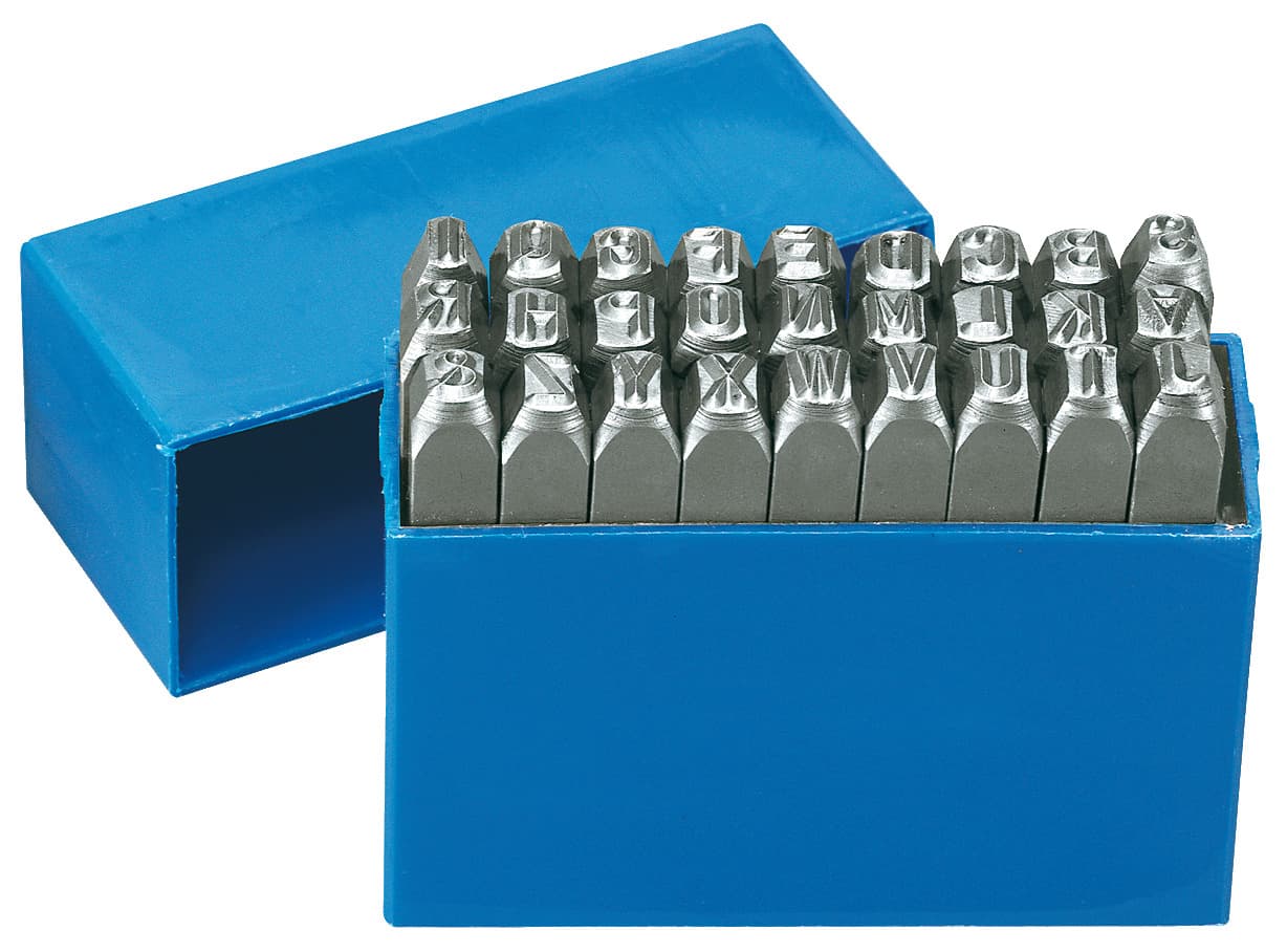 Set poansoane litere, 27 buc, 70 x 9 mm, 2200-6, GEDORE
