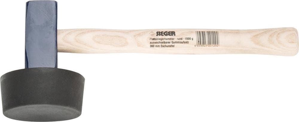 Ciocan dulgher SIEGER rotund 1500g, Ø 100mm, cap interschimbabil, Ideal