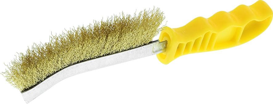 Perie de sârmă din alamă universală, sârmă 0.3 mm ondulată, 265/140 mm, OSBORN