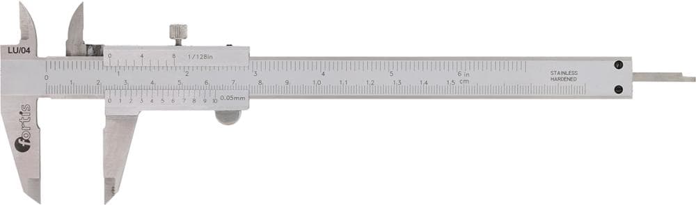 Subler de precizie, inox, 0-150 mm, FORTIS