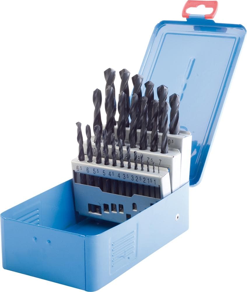 Set burghie HSS spiralate 1 - 5,9 mm, increment 0,1 mm, 50 buc, DIN 338N, FORUM