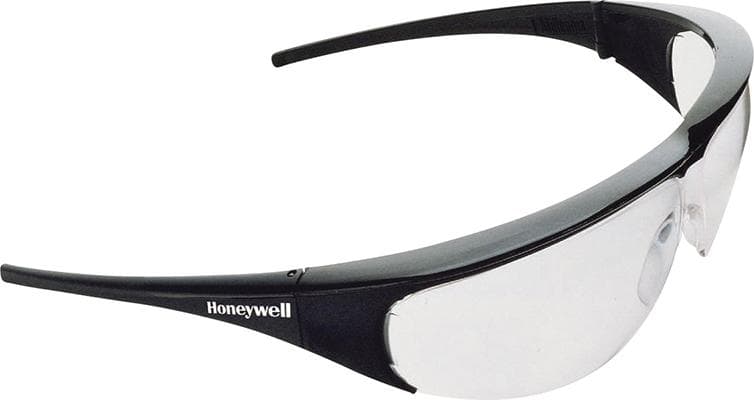 Ochelari de protecție Millennia din policarbonat, transparenți, ramă neagră, Honeywell