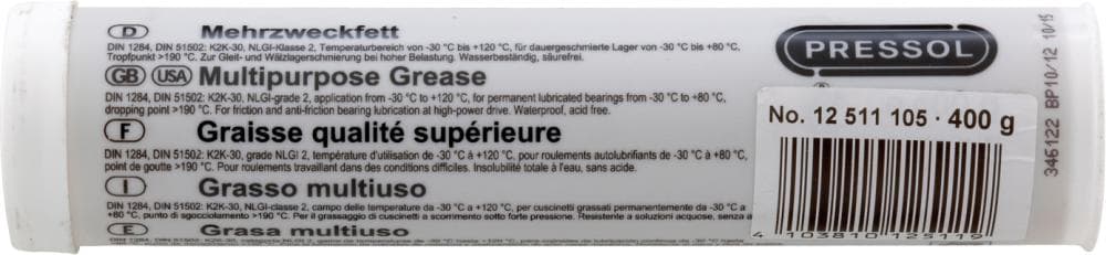 Cartuș de grăsime multifuncțională 400ml, PRESSOL
