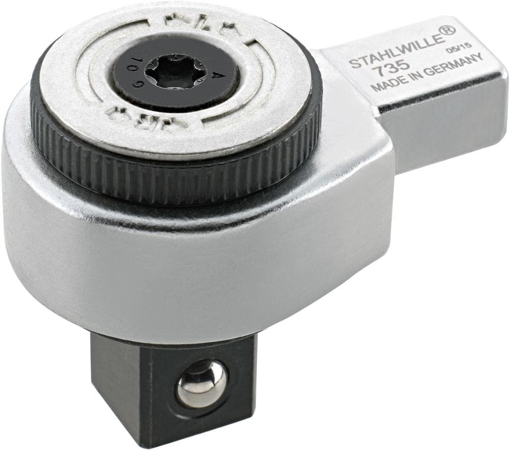 Cap antrenor cu clichet cu dinți fini, cheie dinamometrică, 3/8", 100 Nm, 9x12 mm, 58250005, STAHLWILLE