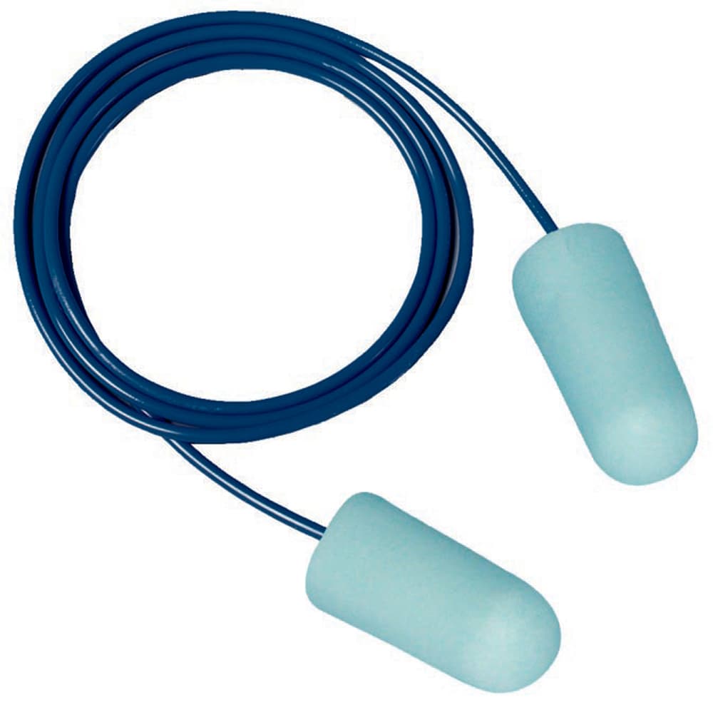 3M ES-01-011A EARSOFT dopuri pentru urechi din burete poliuretanic, albastre, cu cablu metalic