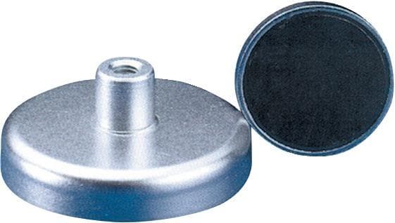 Magnet plat cu bucșă filetată, Ø 10 mm, înălțime 11.5 mm, M3, BELOH