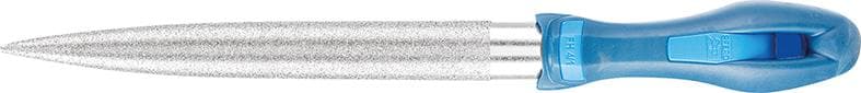 Pilă diamantată semirotundă Nr. DF1152, 200/180x22x6.5mm, granulație D151, cu mâner, PFERD