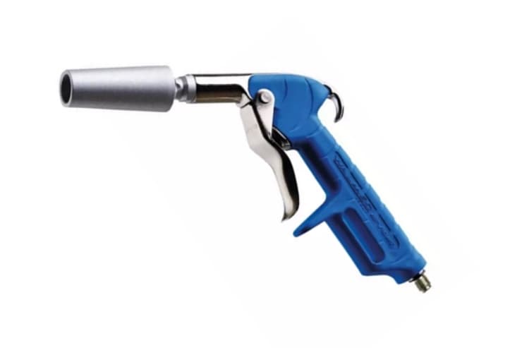 Pistol de suflat cu aer comprimat din poliamidă PA, industrial, cu duză TURBO, complet cu racord, max 10 bar, 32089, ELMAG
