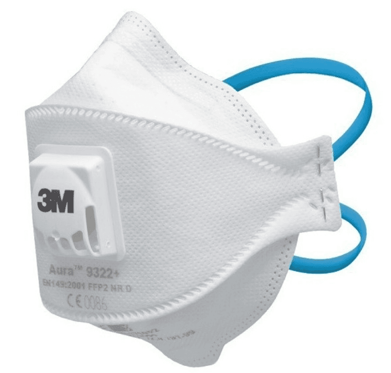 3M 9322+ AURA FFP2 filtru de particule semimască, 120 bucăți/cutie