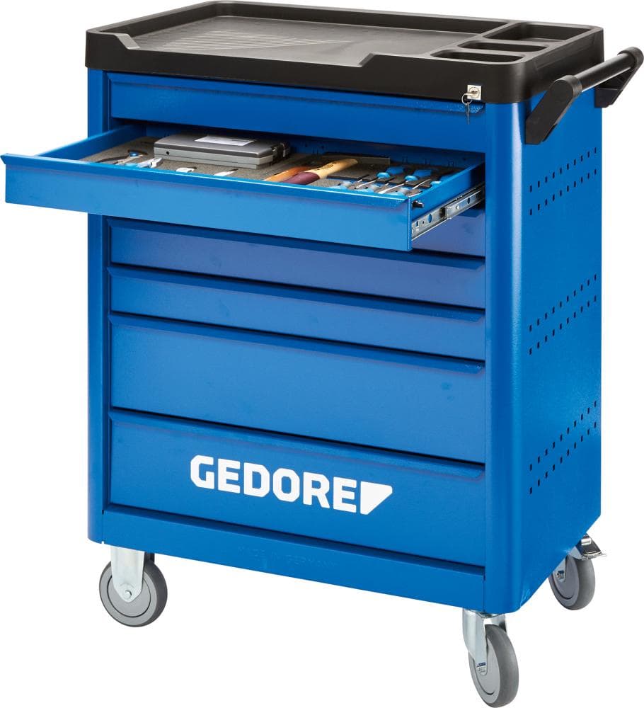 Dulap de scule mobil 785x510x1045mm, 147 piese, 7 sertare, WSL-L-TS-147, GEDORE