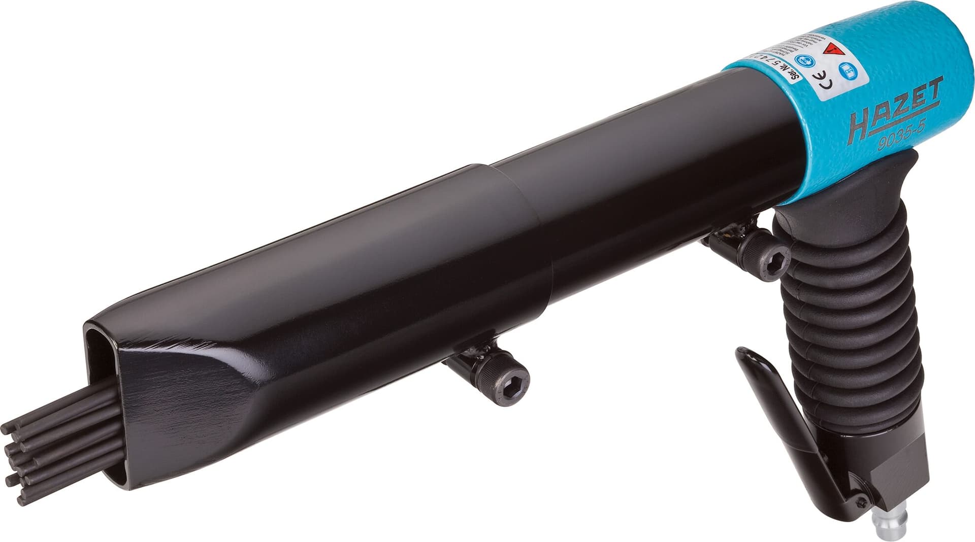 Pistol curățător de rugină cu ace, pneumatic, 19 ace, Ø3 mm, 3200 impulsuri/min, Hazet
