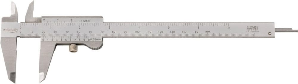 Subler de buzunar fără paralaxă cu ghid dublu cu prismă, 150x40mm, FORTIS