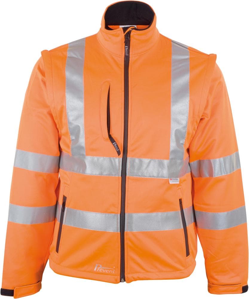 Jachetă softshell reflectorizantă, portocalie, Asatex