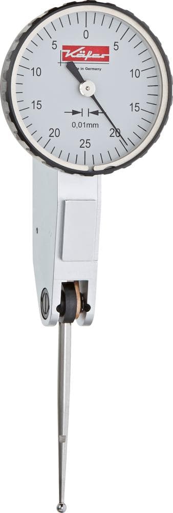 Ceas comparator cu levier, forma A, 0-0,5 mm, citire 0,01, K33, KÄFER