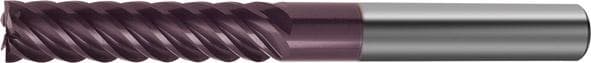 Freză cilindro-frontală din carbură monobloc, extra lungă, 6mm, 6 tăișuri, TiAlN, FORUM