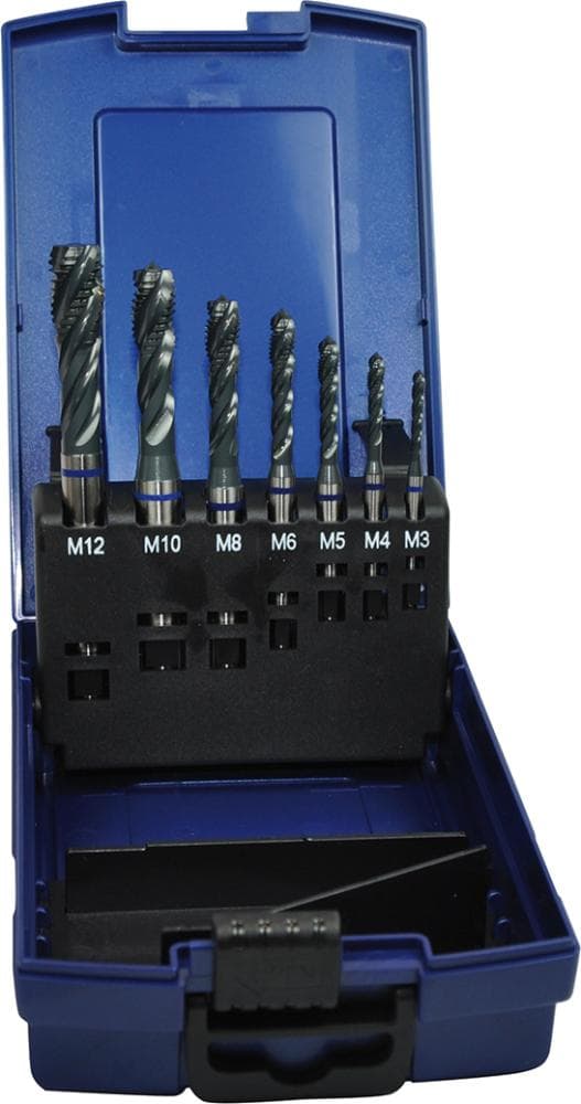 Set tarozi HSS-E de mașină pentru găuri înfundate, tratați cu abur, M3-M12, FORUM