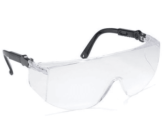 Ochelari de protecție anti-zgâriere cu lentile incolore EPS, reglabili, Coverguard