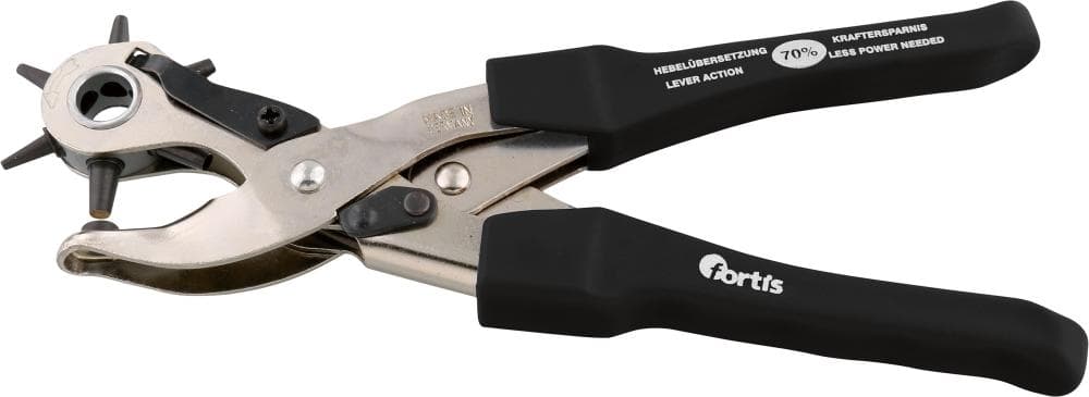 Clește de perforat cu pârghie tip revolver, Ø 2-4.5 mm, lungime 250 mm, FORTIS