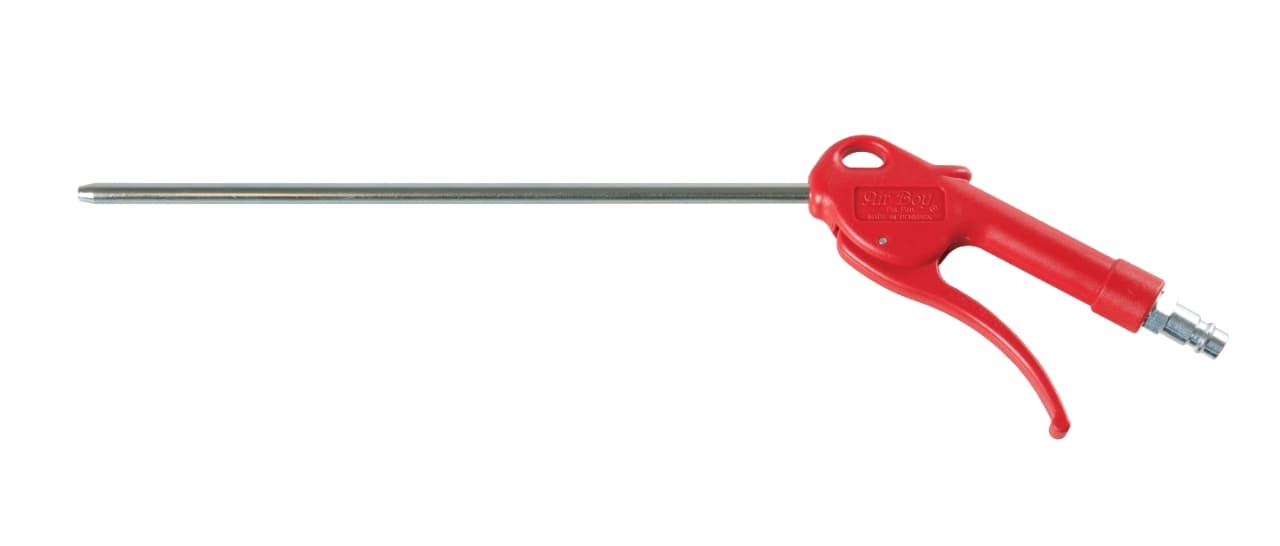 Pistol de suflat cu aer comprimat JWL CLASSIC, Ø8x500mm, țeavă dreaptă, complet cu racord, max 16 bar, 41312, ELMAG