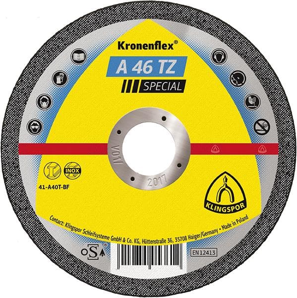 Disc de debitare pentru inox, 115x1.6 mm, drept, KLINGSPOR