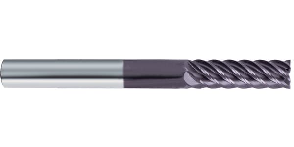 Freză cu coadă cu mai mulți dinți (19974), carbură monobloc, FIRE, tip N, 6 tăișuri, coadă HA, GÜHRING