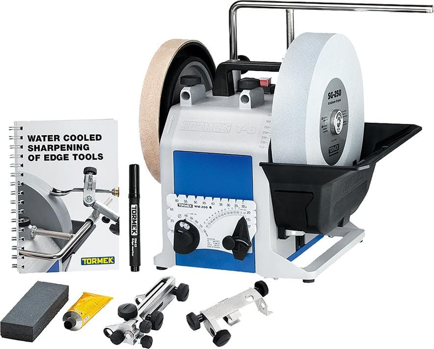 Mașină de șlefuit umed T-8 Original/DE, 230 V, 200 W, discuri Ø 250/220 mm, TORMEK