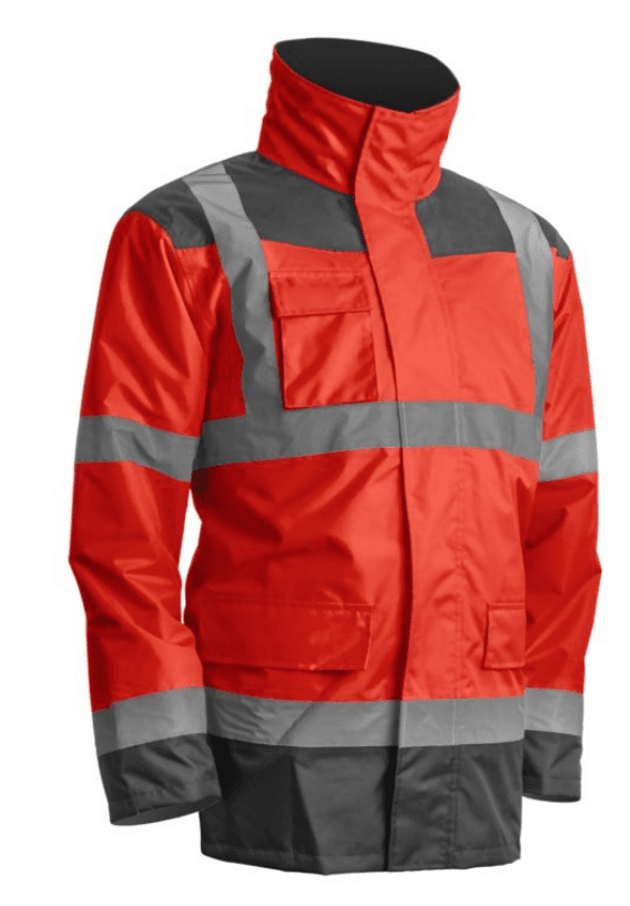 Jachetă de iarnă reflectorizantă 4 în 1 KANA KANATA HI-VIZ, mărimea 2XL, roșu/antracit, COVERGUARD